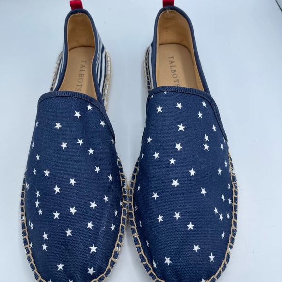 Talbots Izzy Star Printed cotton Espadrille shoes women size 10.5 - Picture 7 of 12